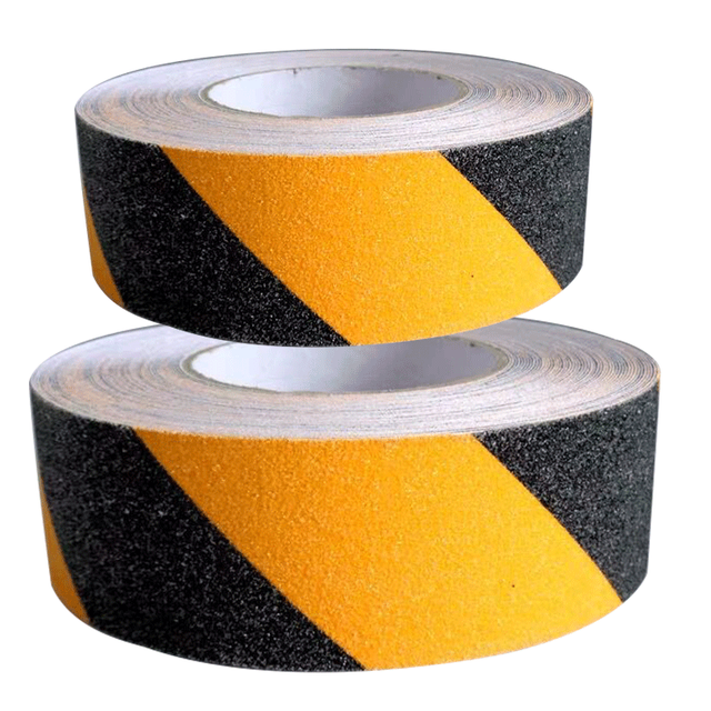 5cm Width Yellow Black Self-Adhesive Warning Anti-slip Tape for Stairs 