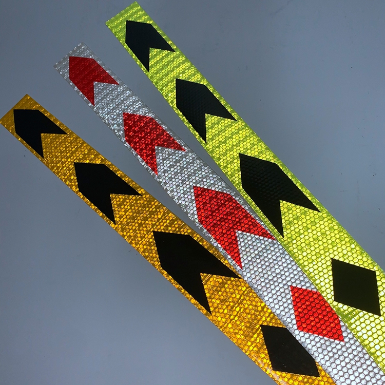 Arrow PVC Reflective Stickers for Truck Safety Marking 5cmx90cm/10cmx90cm