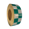 White+Green PVC Honeycombe Checkerboard Retro-Reflective Tape