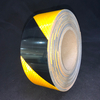 5cm*25m PET Micro-Prismatic Twill Reflective Tape Golden+Black