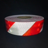 White+Red 5cm*45m Micro Prism Twill Reflective Tape for Truck