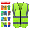 High Visibility Night Work Security Vests,Construction Reflective Safety Jackets