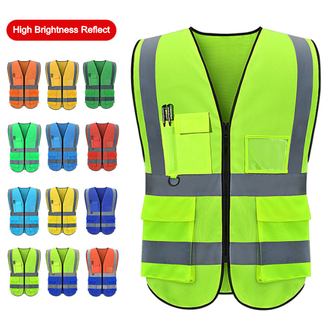 High Visibility Night Work Security Vests,Construction Reflective Safety Jackets