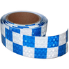 Blue White PVC Honeycomb Checkered Roadway Safety Marking Reflective Tapes 