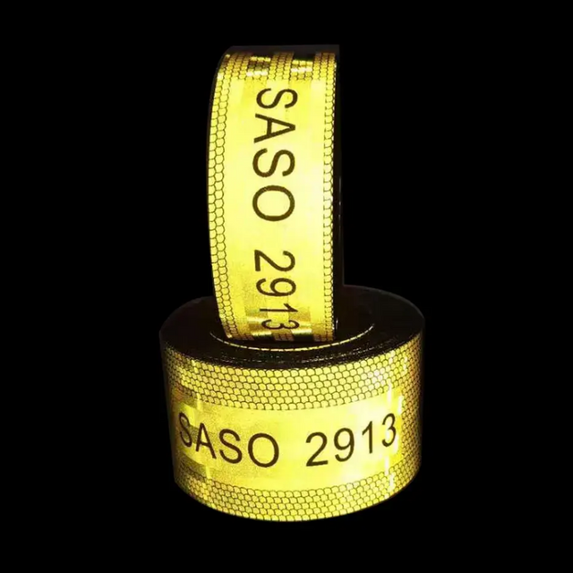 SASO 2913 ECE 104R Yellow Retro Reflective Sticker Tape For Truck