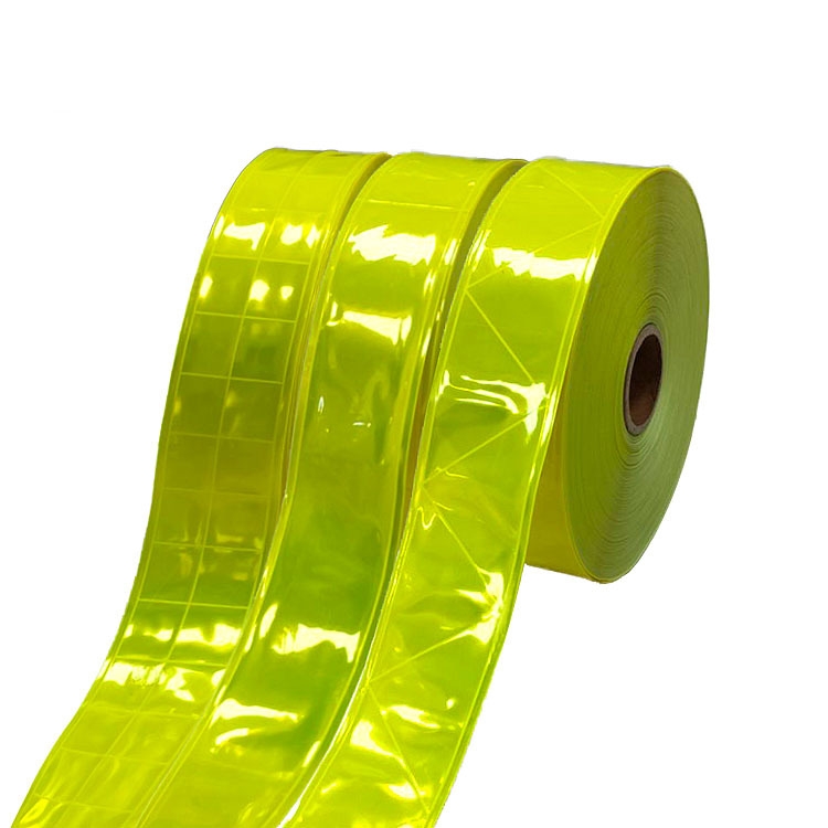 PVC Reflective Lattice Strip Tape for Safety Vest Or Jackets