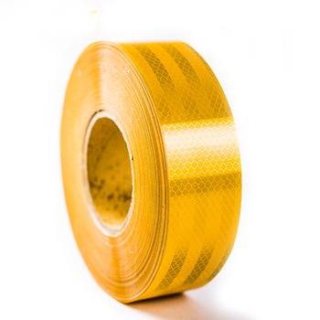 Golden Yellow Micro-Prismatic PET/PC/PMMA High Visibility Relfective Tape