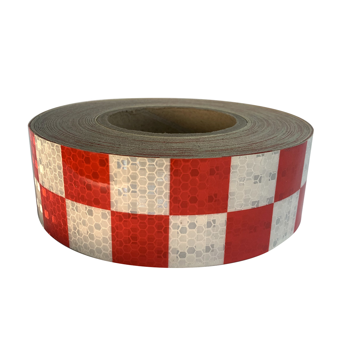 PVC Honeycombe Checkerboard Retro-Reflective Tape White+Red
