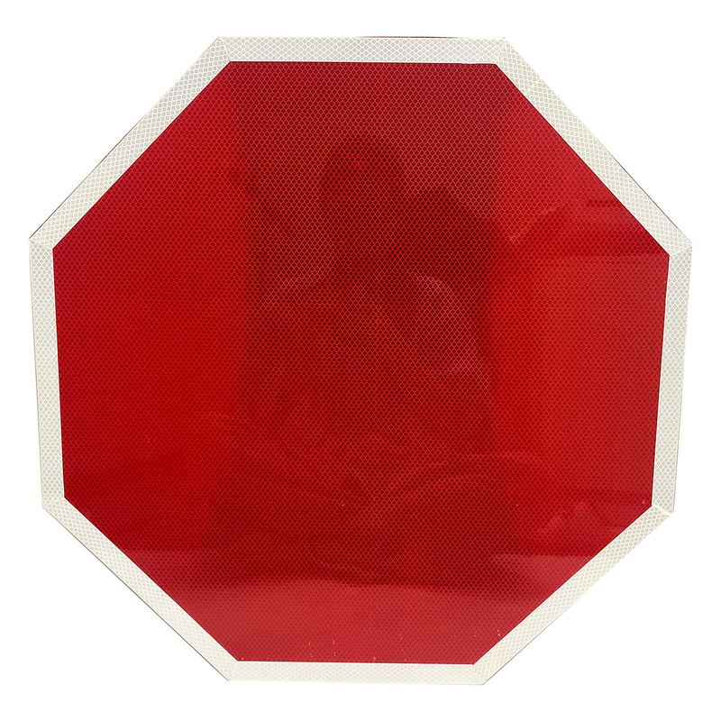 Customized Reflective Aluminium Traffic Sign Plate 8-sided Shape