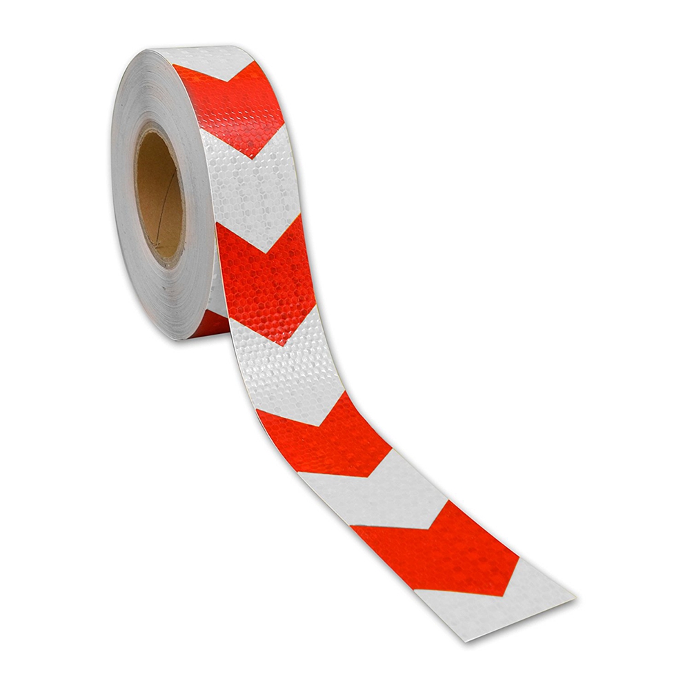 PVC honeycomb arrow reflective tape red+white