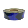 5cm*45m Black and Blue PVC Honeycomb Arrow Reflective Tape