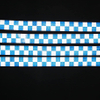 Blue White PVC Honeycomb Checkered Roadway Safety Marking Reflective Tapes 