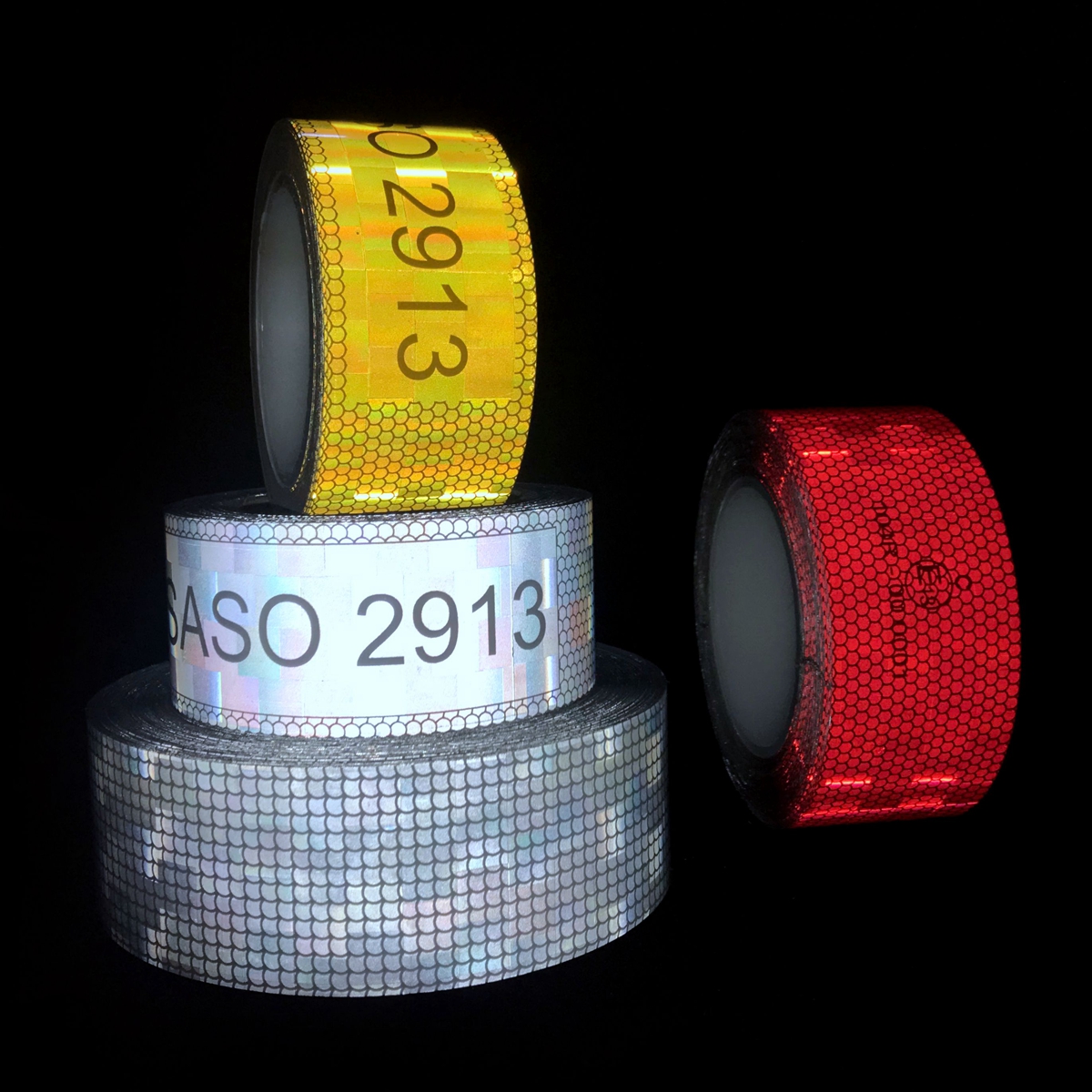 Red SASO 2913 Reflective Tape Supplier from China