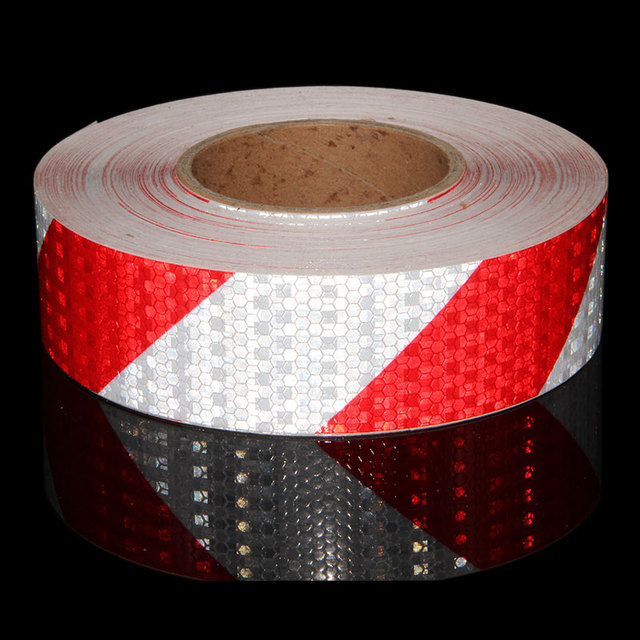 PVC Honeycomb Striped Safety Warning Truck Reflective Tape Reflector Sticker for Vehicles 