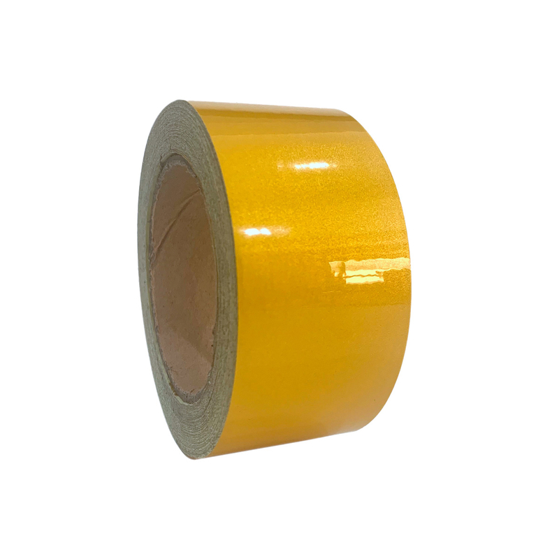 Yellow Glass Beads Safety Warning Reflective Tape