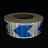 5cm*25m PVC Honeycomb Arrow Reflective Tape Blue+White