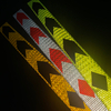 5*90cm PVC Honeycomb Arrow Safety Warning Reflective Stickers for Trucks