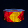 10cm*45m PVC Honeycomb Arrow Reflective Tape Red+Golden