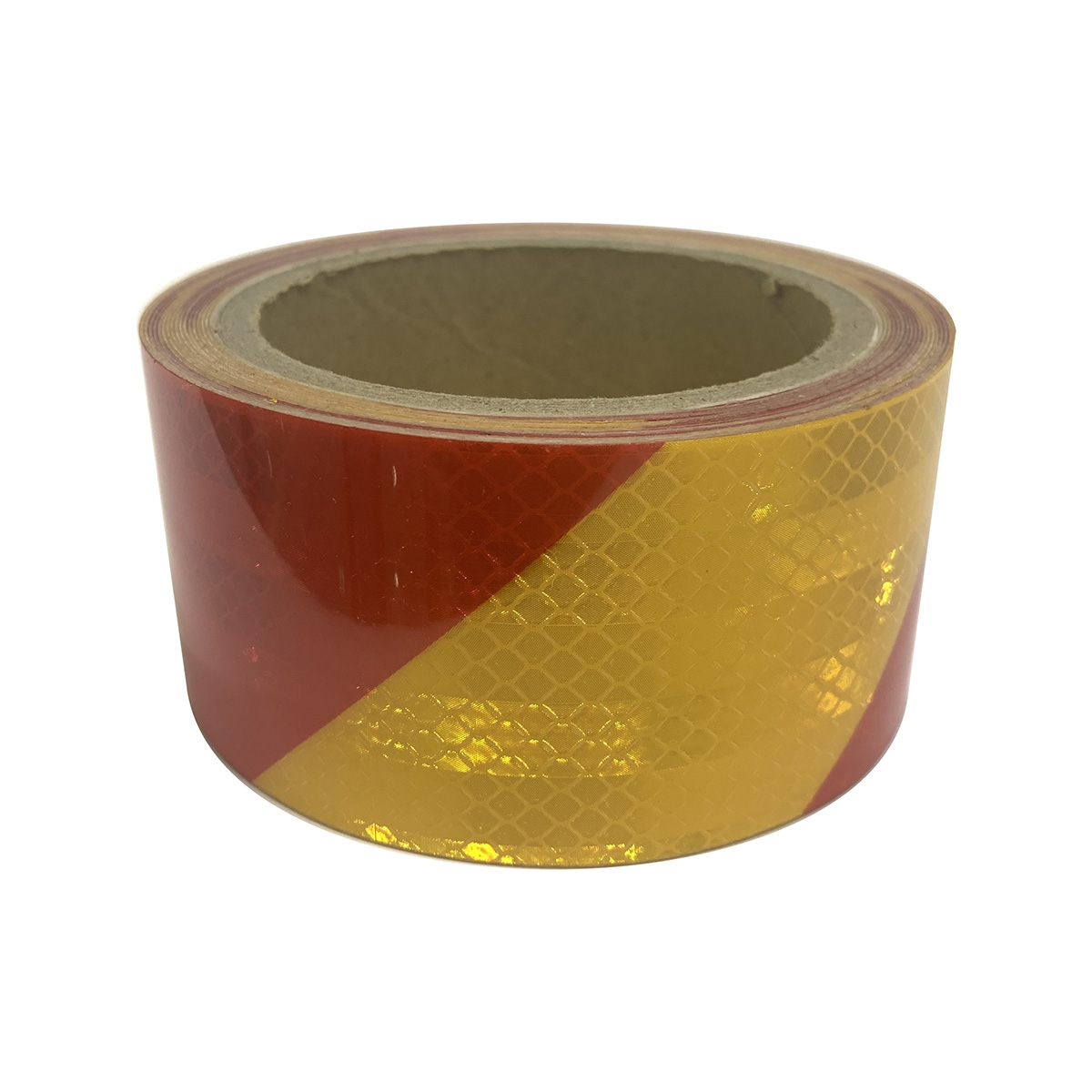Golden+Red 5cm*5m Micro Prismatic Twill Reflective Tape for Traffic