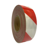 White+Red 5cm*45m Micro Prism Twill Reflective Tape for Truck