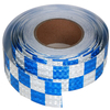 Blue White PVC Honeycomb Checkered Roadway Safety Marking Reflective Tapes 