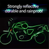 5 Colors Waterproof Outdoor Bicycle Rim Safety Reflective Warning Stickers Rolls for Bikes,Motorcycle Decoration