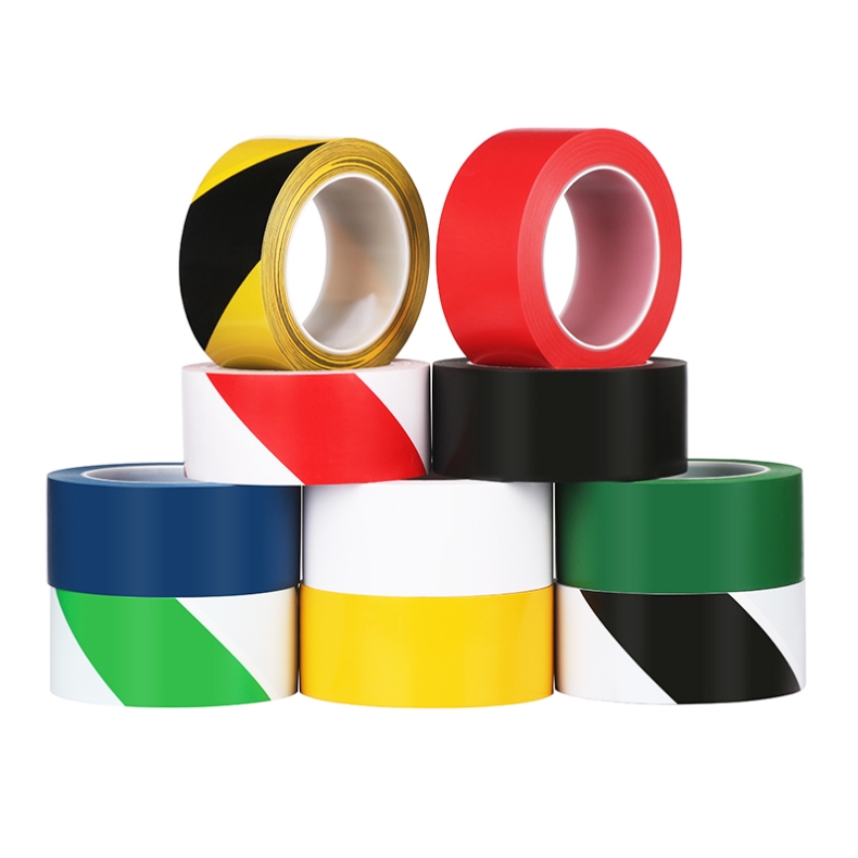 50mm Self-Adhesive Color PVC Floor Hazard Safty Marking Warning Tapes