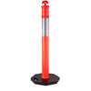 40" PE Traffic Delineator Posts with Reflective Band