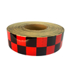 Red+Black PVC Honeycombe Lattice Retro-Reflective Tape