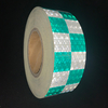 White+Green PVC Honeycombe Checkerboard Retro-Reflective Tape