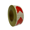 5cm*25m PVC Honeycomb Arrow Reflective Tape Red+White