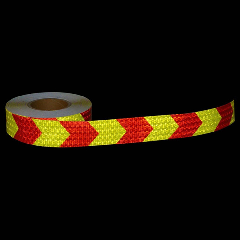 PVC honeycomb arrow reflective tape red+yellow