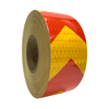 10cm*45m PVC Honeycomb Arrow Reflective Tape Red+Golden