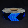 5cm*45m Black and Blue PVC Honeycomb Arrow Reflective Tape