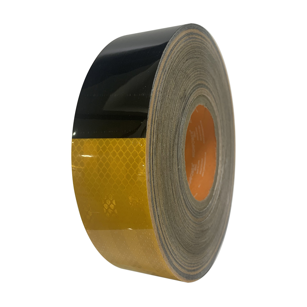 Black+Golden Microprism Reflective Tape for Transportation Safety Sign