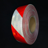 White+Red 5cm*45m Micro Prism Twill Reflective Tape for Truck