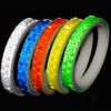 5 Colors Waterproof Outdoor Bicycle Rim Safety Reflective Warning Stickers Rolls for Bikes,Motorcycle Decoration