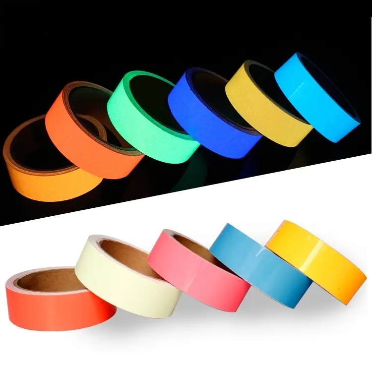 Glow in The Dark Safety Lighted Glowing Luminous Tape Photoluminescent Film