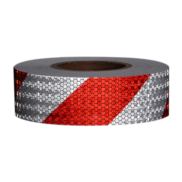 PVC Honeycomb Striped Safety Warning Truck Reflective Tape Reflector Sticker for Vehicles 