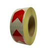 5cm*25m PVC Honeycomb Arrow Reflective Tape Red+White