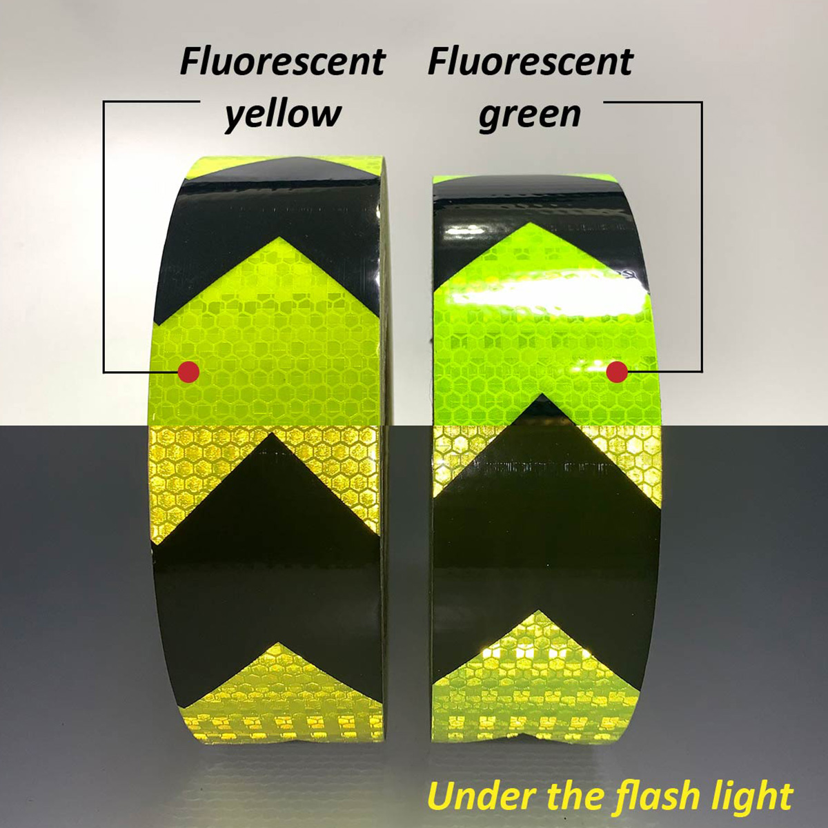 differences about effect of fluorescent yellow and green