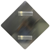 60*60cm Sidewalking Traffic Caution Reflective Aluminium Plate