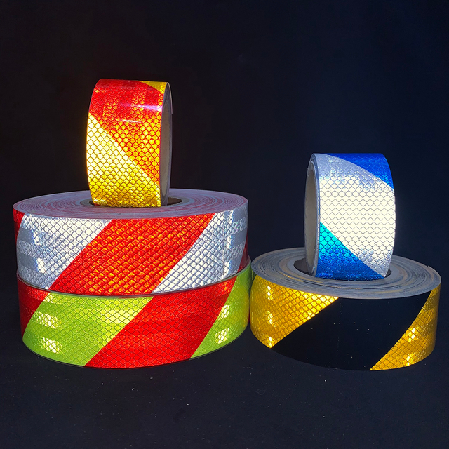 PET PC PMMA Micro-Prismatic Twill Reflective Tape (Support Customization)