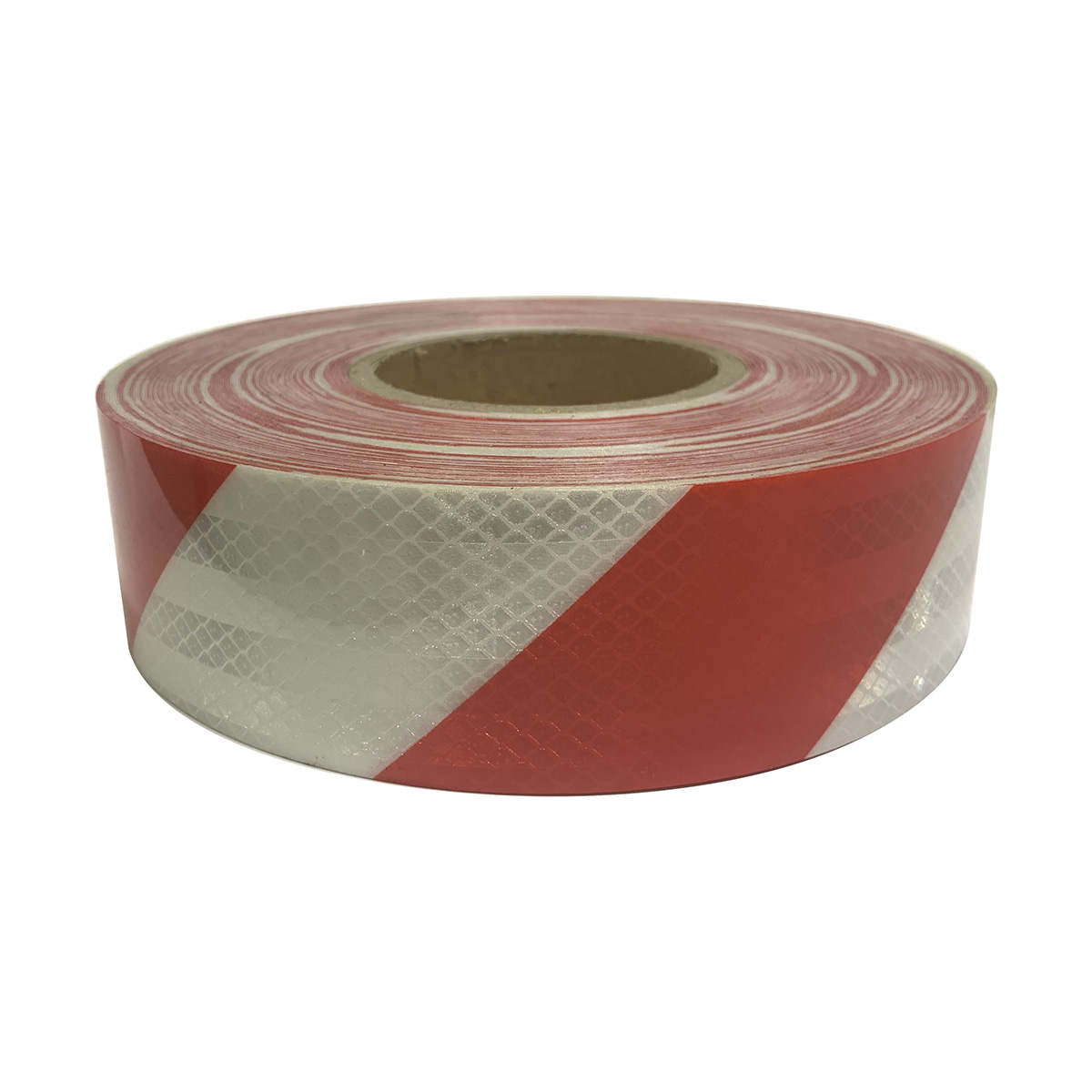 White+Red 5cm*45m Micro Prism Twill Reflective Tape for Truck