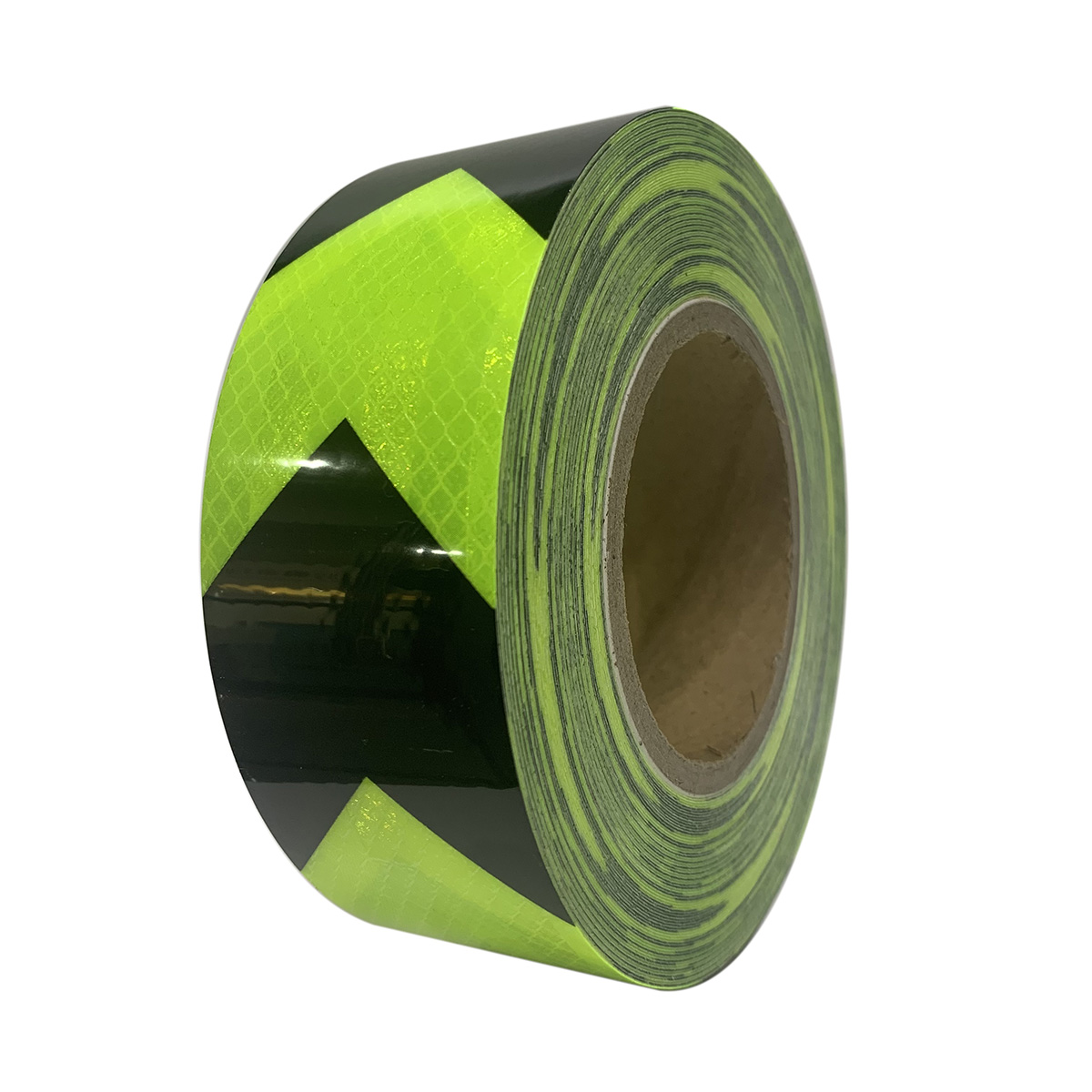 Fluo Green and Black 2'' x 82ft Micro Prismatic Arrow Reflective Sheeting