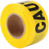 Yellow Balck Caution Tape PE Non-adheisve Warning Tapes 3inches X 1000 Feet