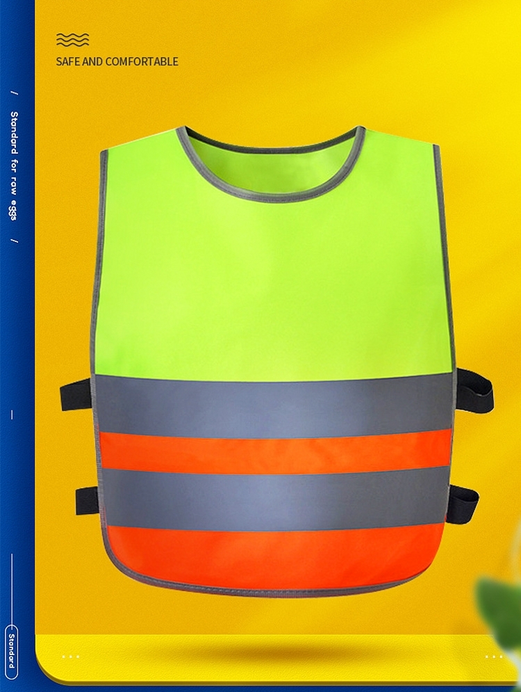 Customized Children Hi Vis Reflective Clothing Kids Running Safety Vest 