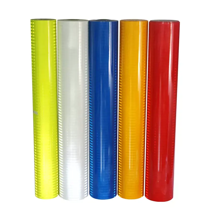 1.22m High Visibility Micro-Prismatic Reflective Vinyl Film Sheeting Roll for Roadway Signs