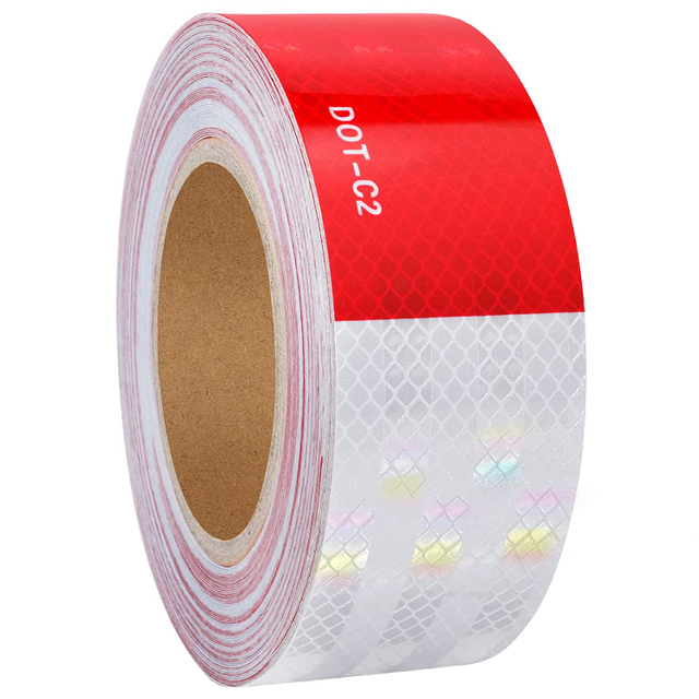 High Visibility Micro-Prismatic Conspicuity Trailers DOT-C2 Reflective Safety Tape