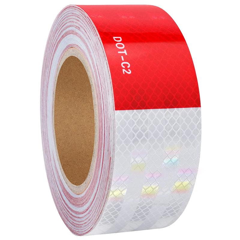 High Visibility Micro-Prismatic Conspicuity Trailers DOT-C2 Reflective Safety Tape